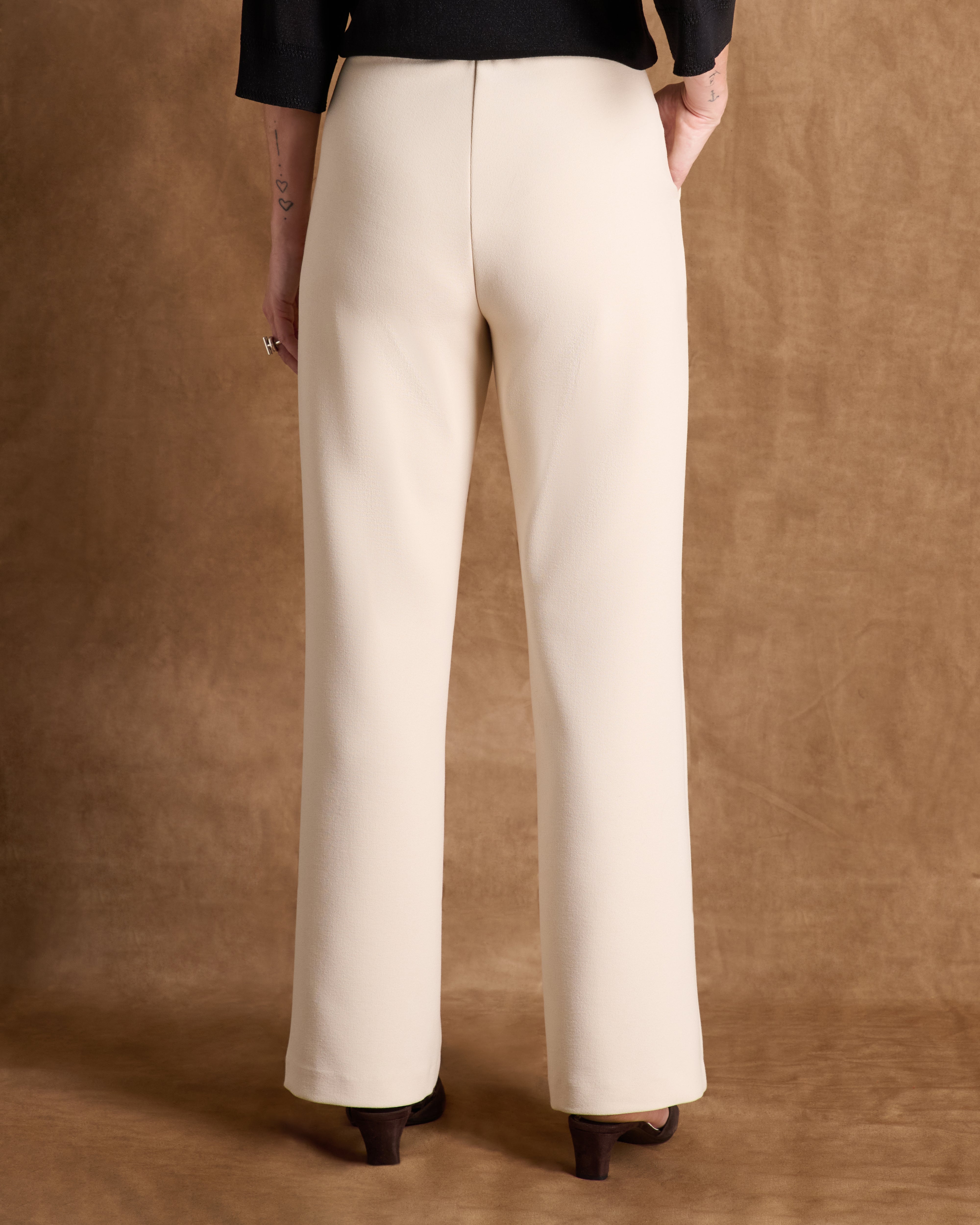 Pantalon beige droit PUNTO-NEW14/14211/006