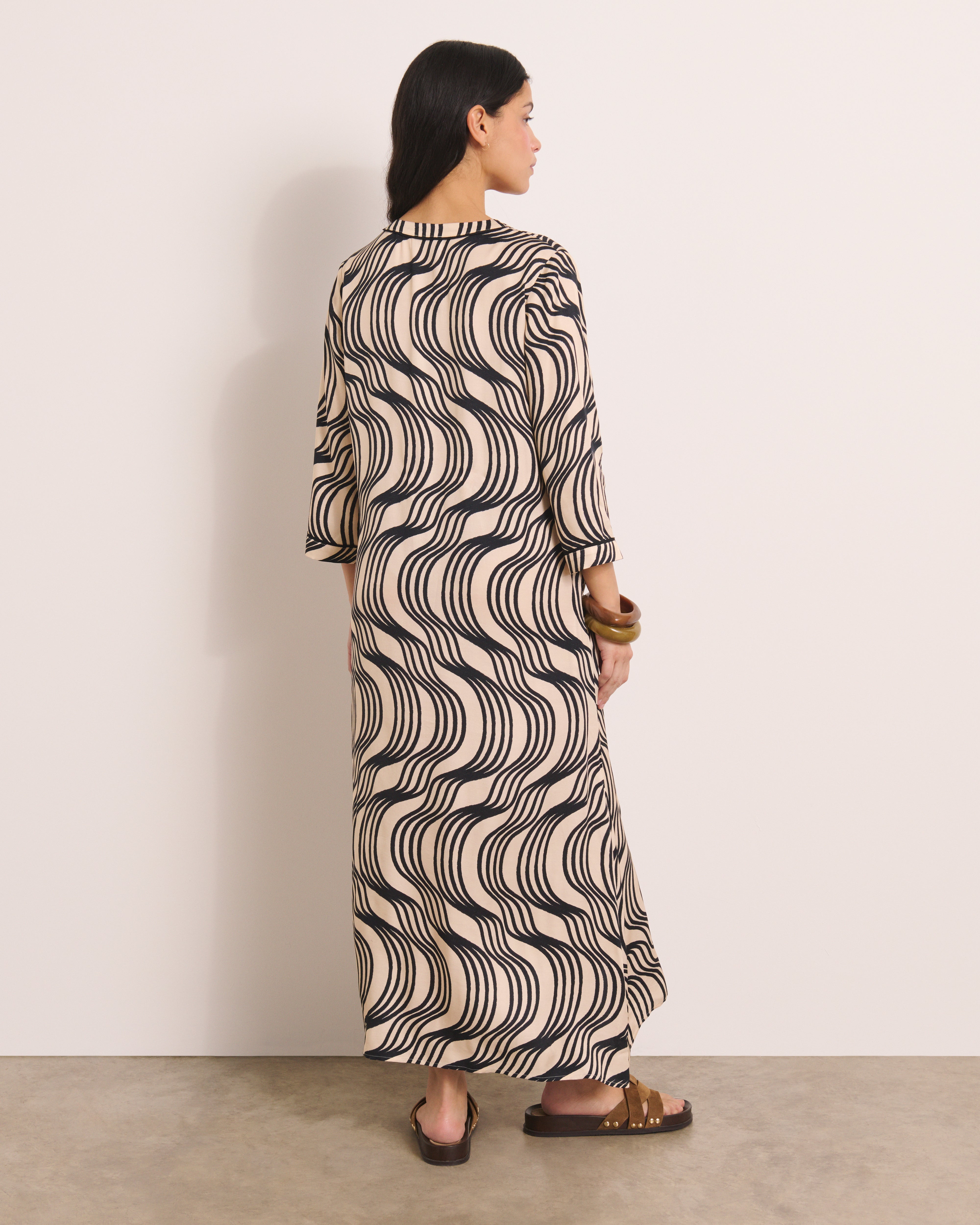 Robe imprimée longueur midi RESTANQUE/13018/670