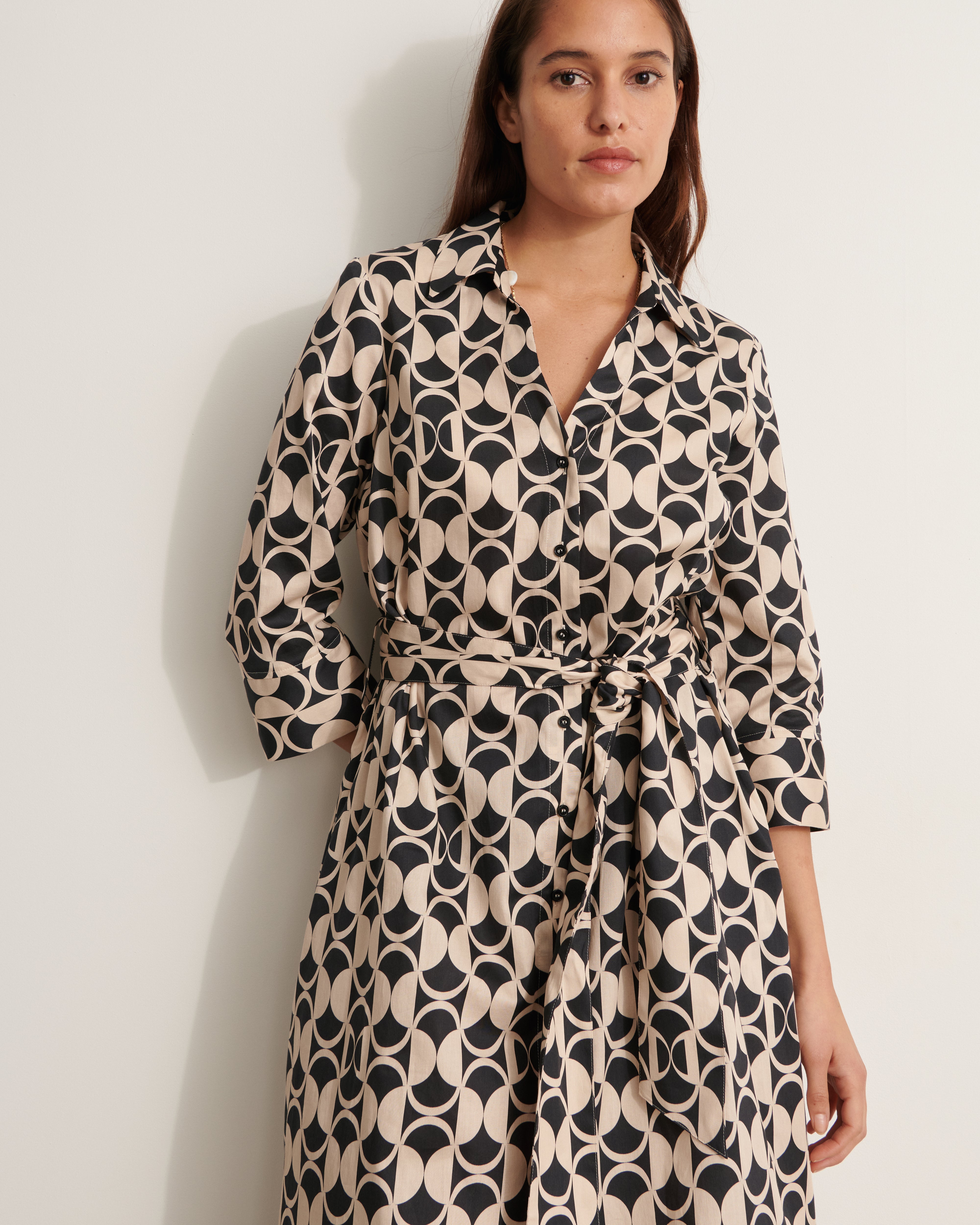 Robe chemisier midi ROSAS/11154/670