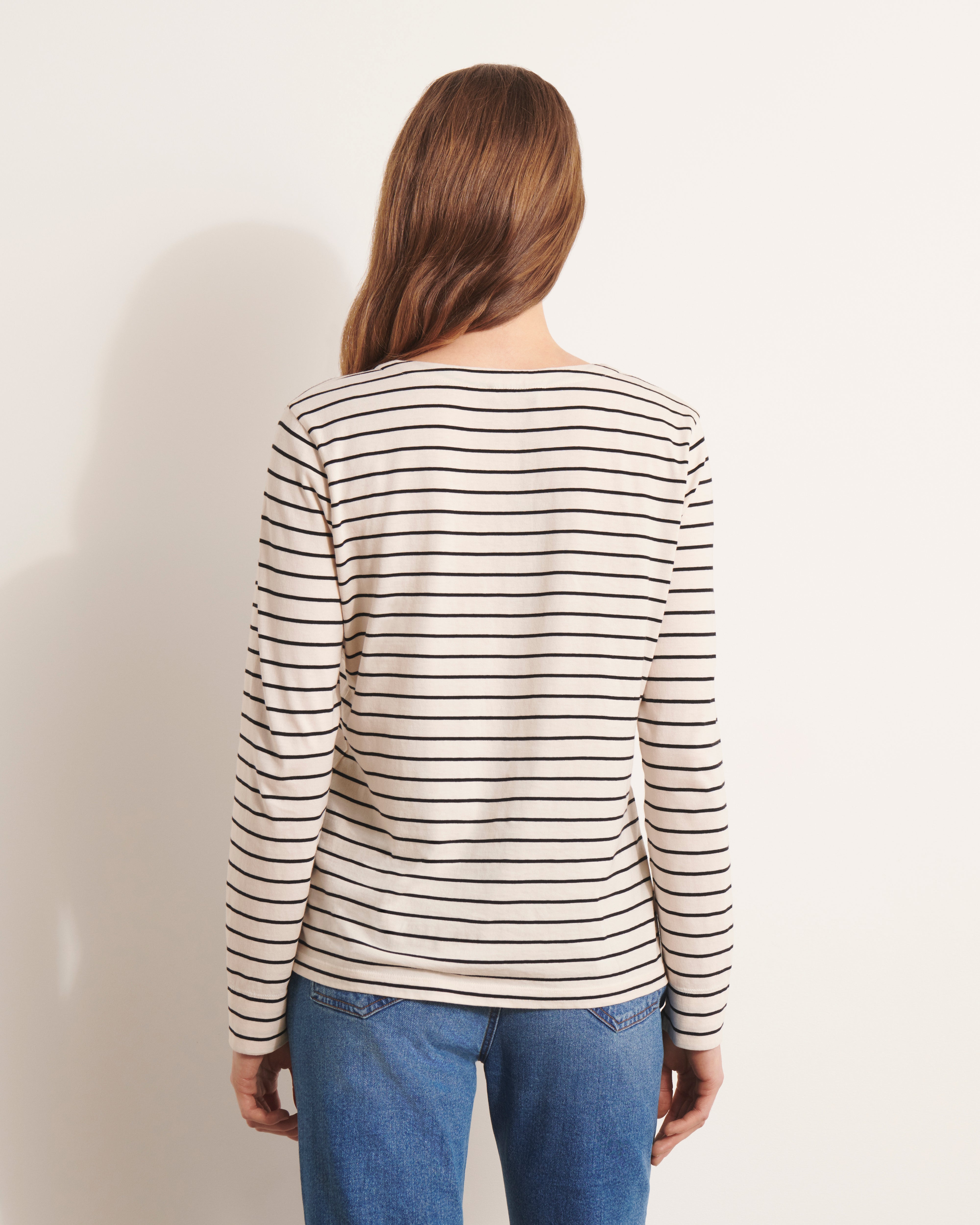 tee-shirt marinière en jersey de coton