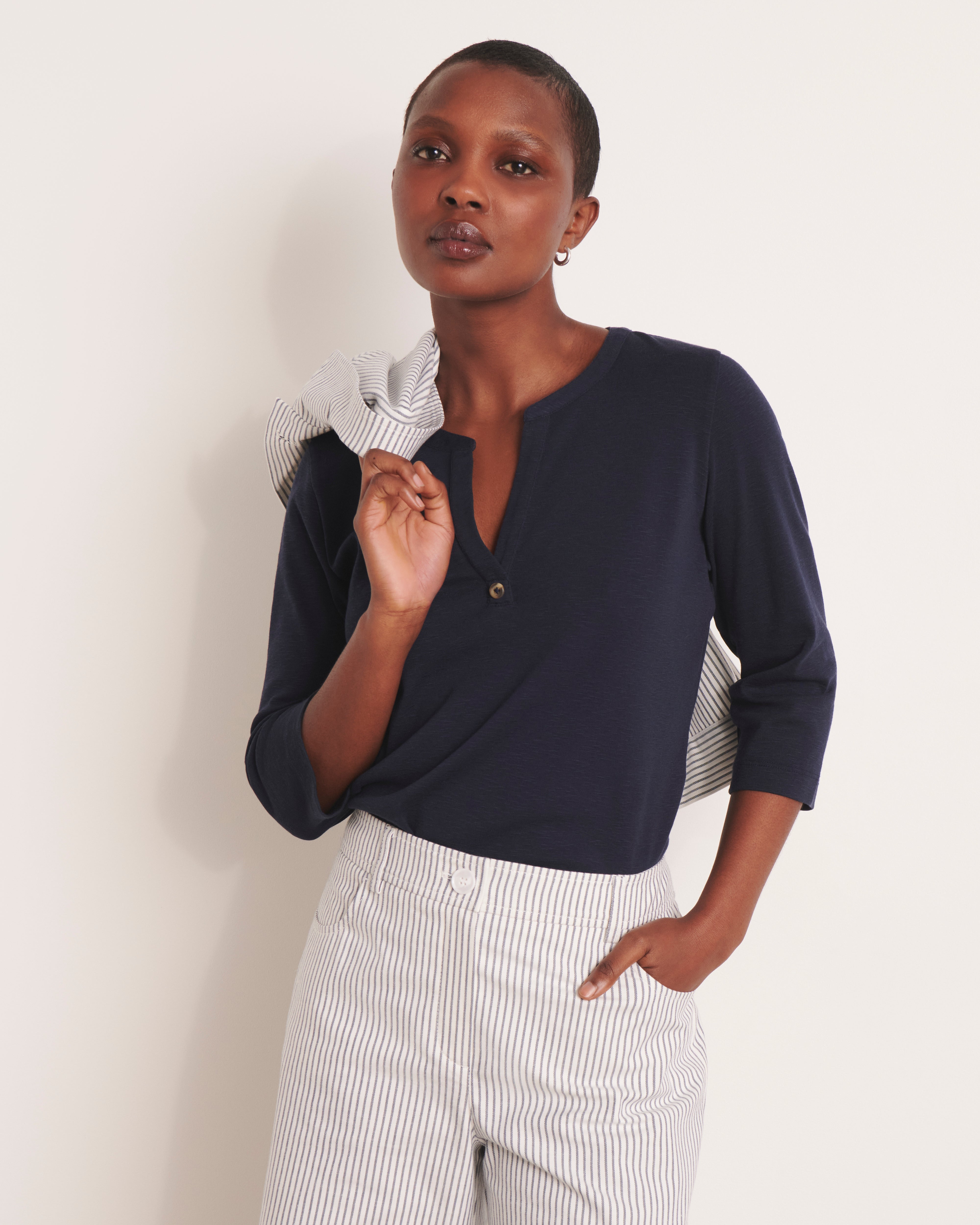 Tee-shirt col tunisien TRIPOLI/13069/317