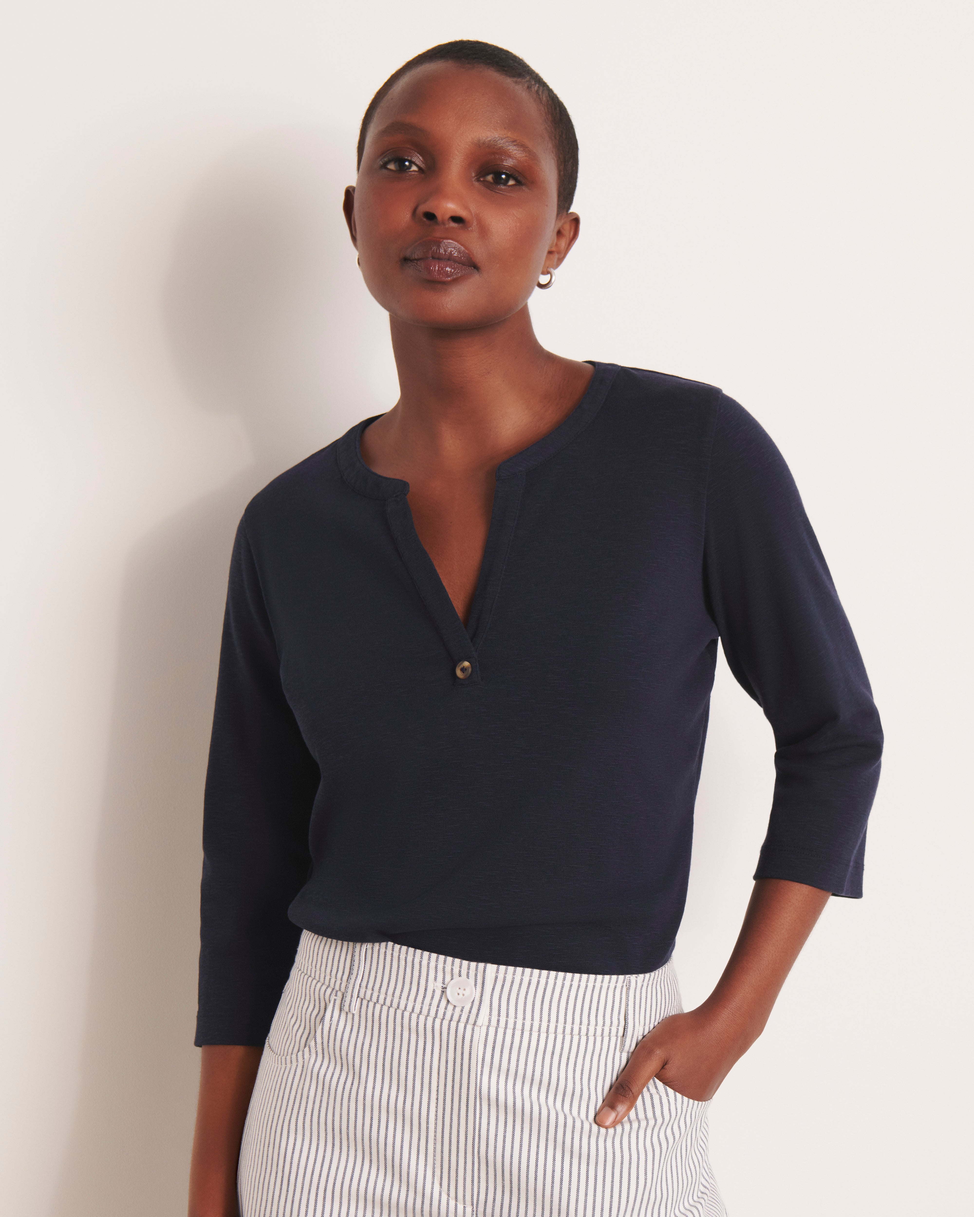 Tee-shirt col tunisien TRIPOLI/13069/317