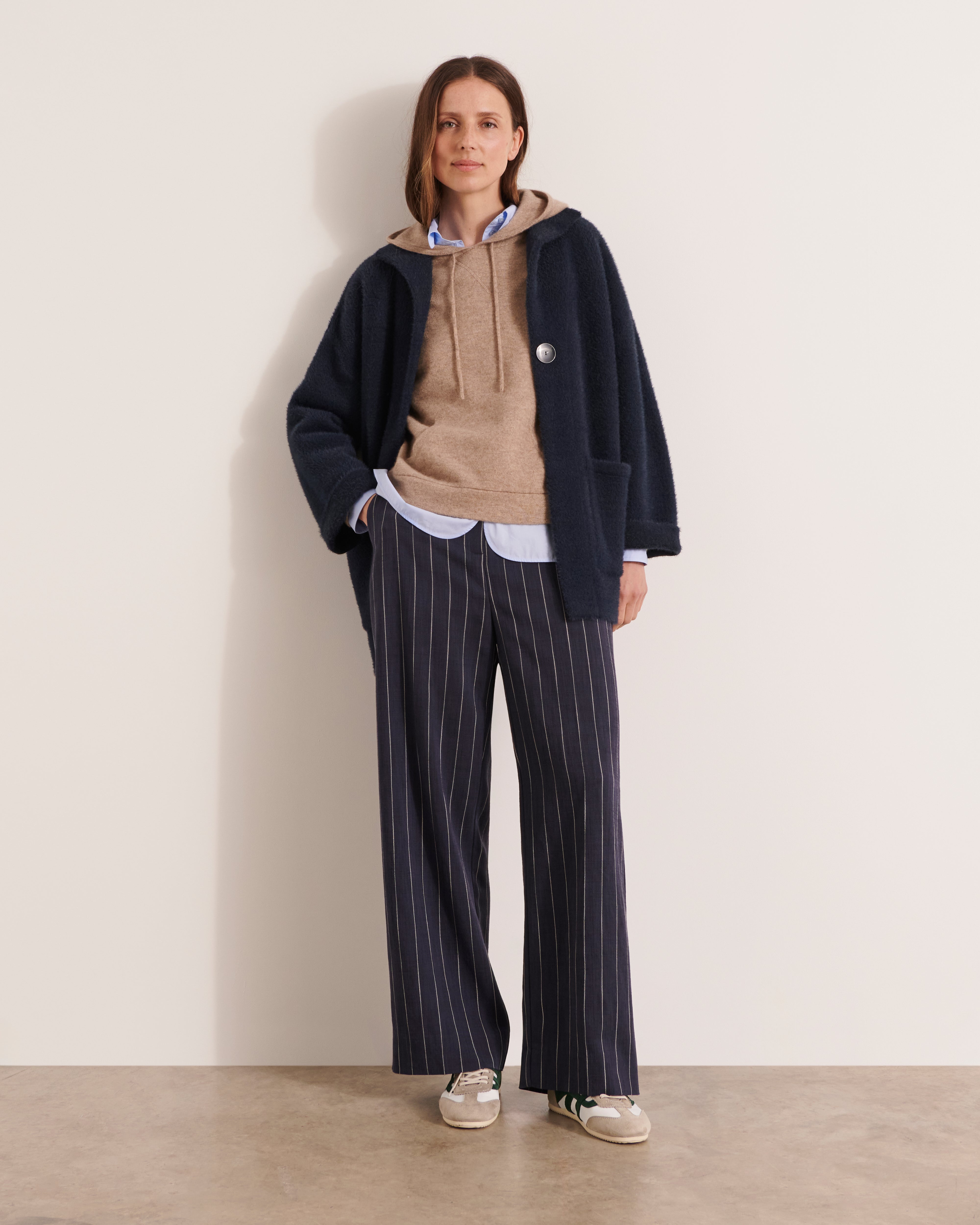 Veste en maille jacquard poilue VALERIANE/12009/881