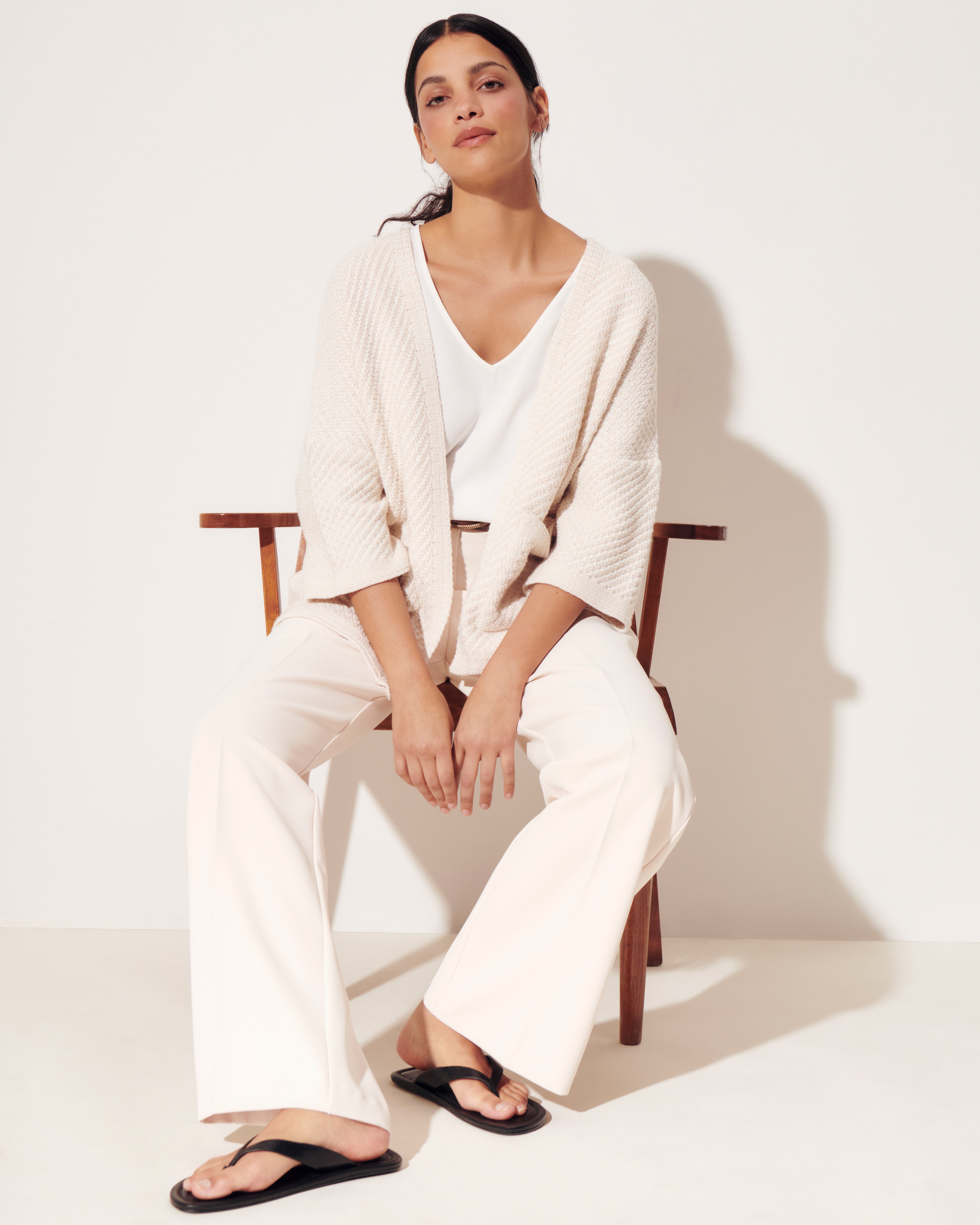 Veste en maille point fantaisie VALLETTA/13007/005