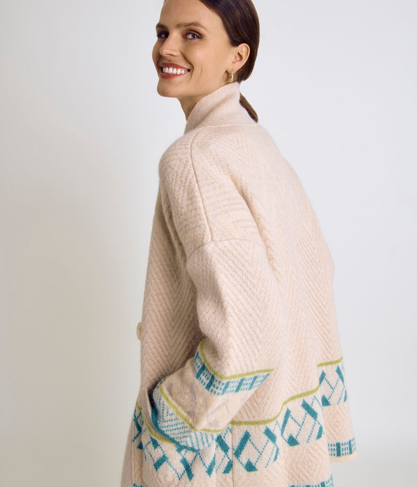 Chaqueta de mohair en punto jacquard VARIATION-BIS/86058/861