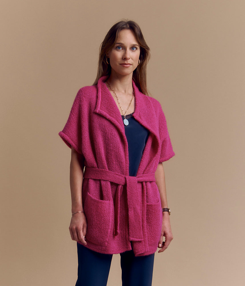 VIRTUELBIS/84265/416 mohair kimono jacket