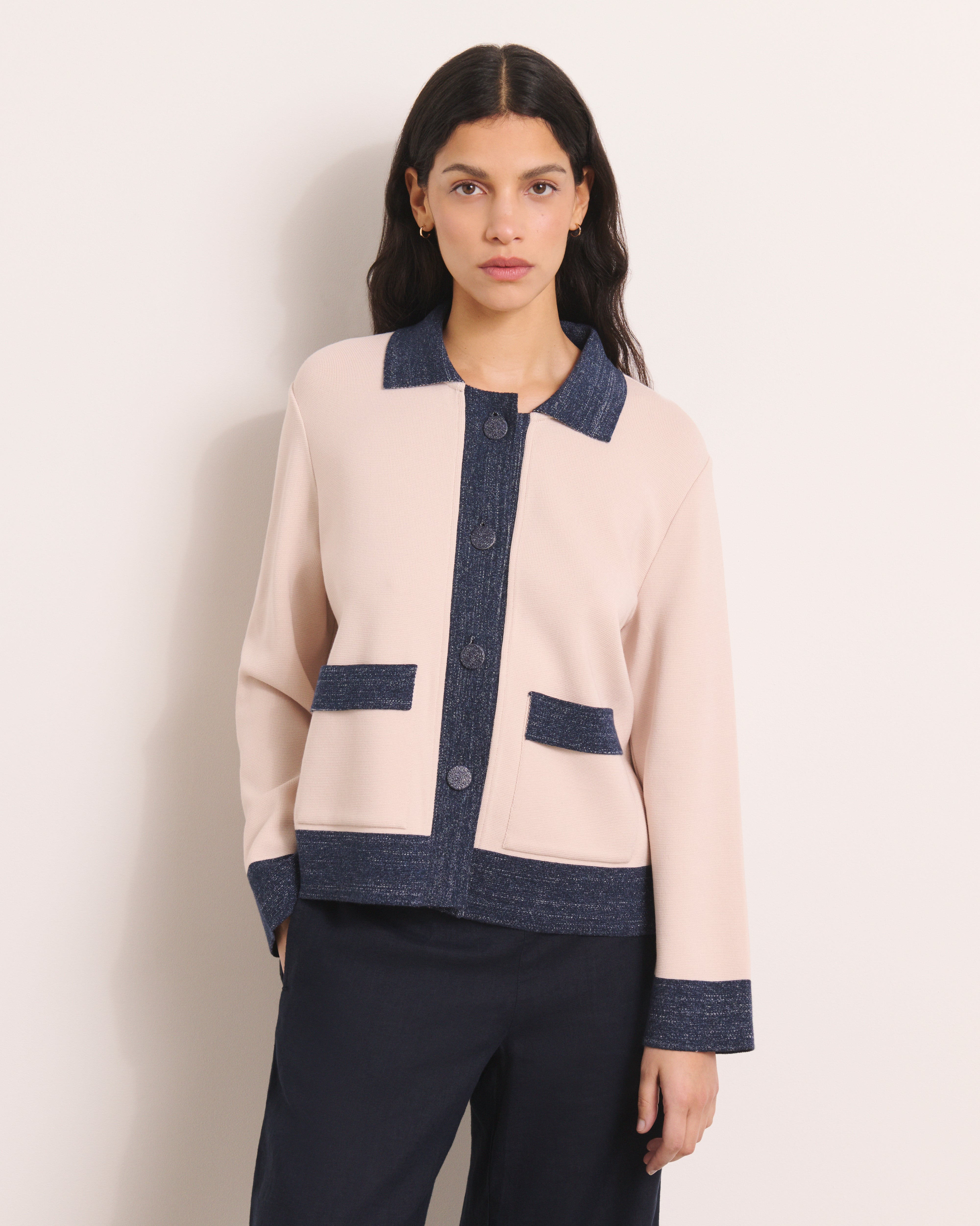 Veste en maille milano stretch VIVIENNE13-BI/13001/781