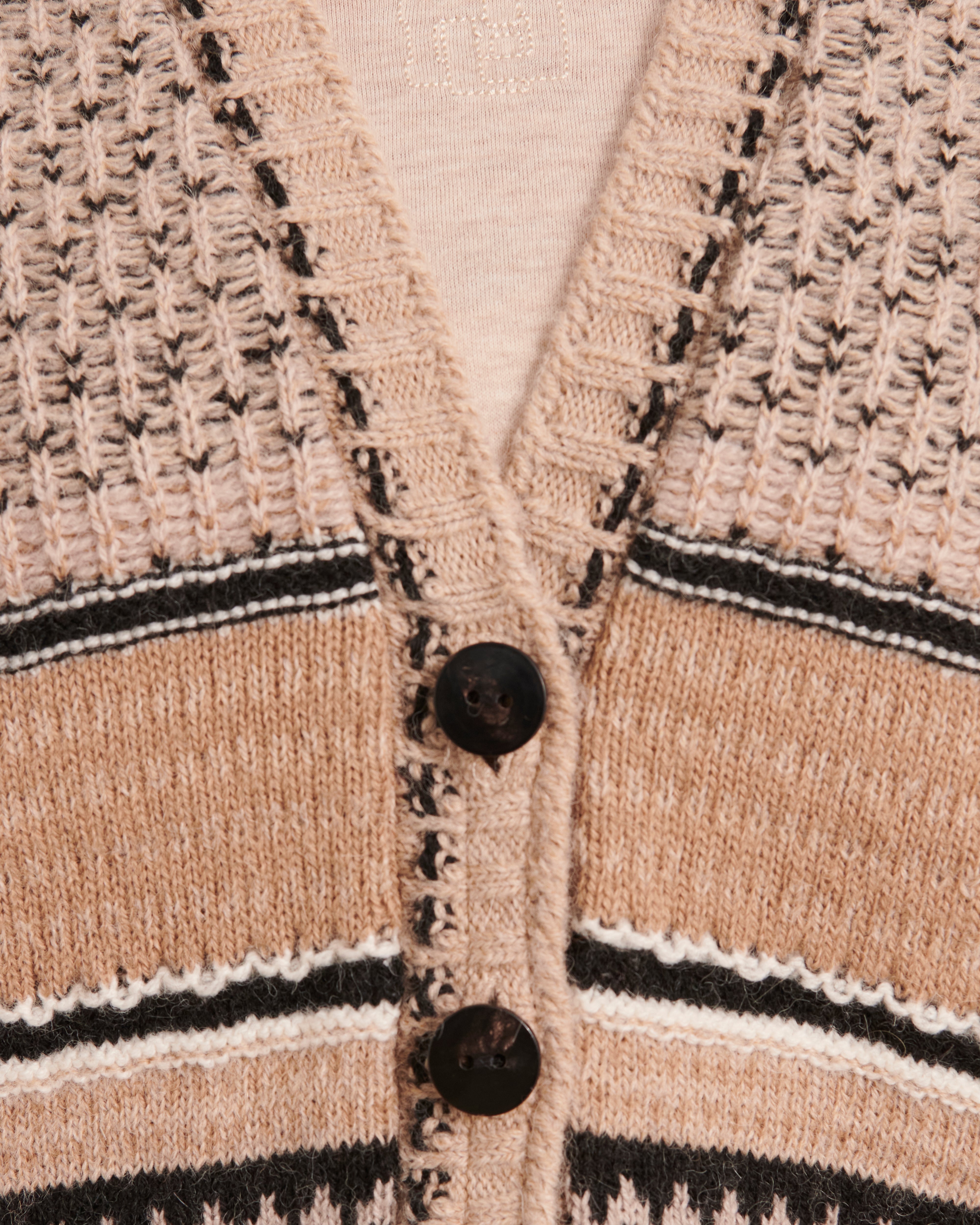Veste oversize en maille jacquard VOLIGE-JACQ/12014/781