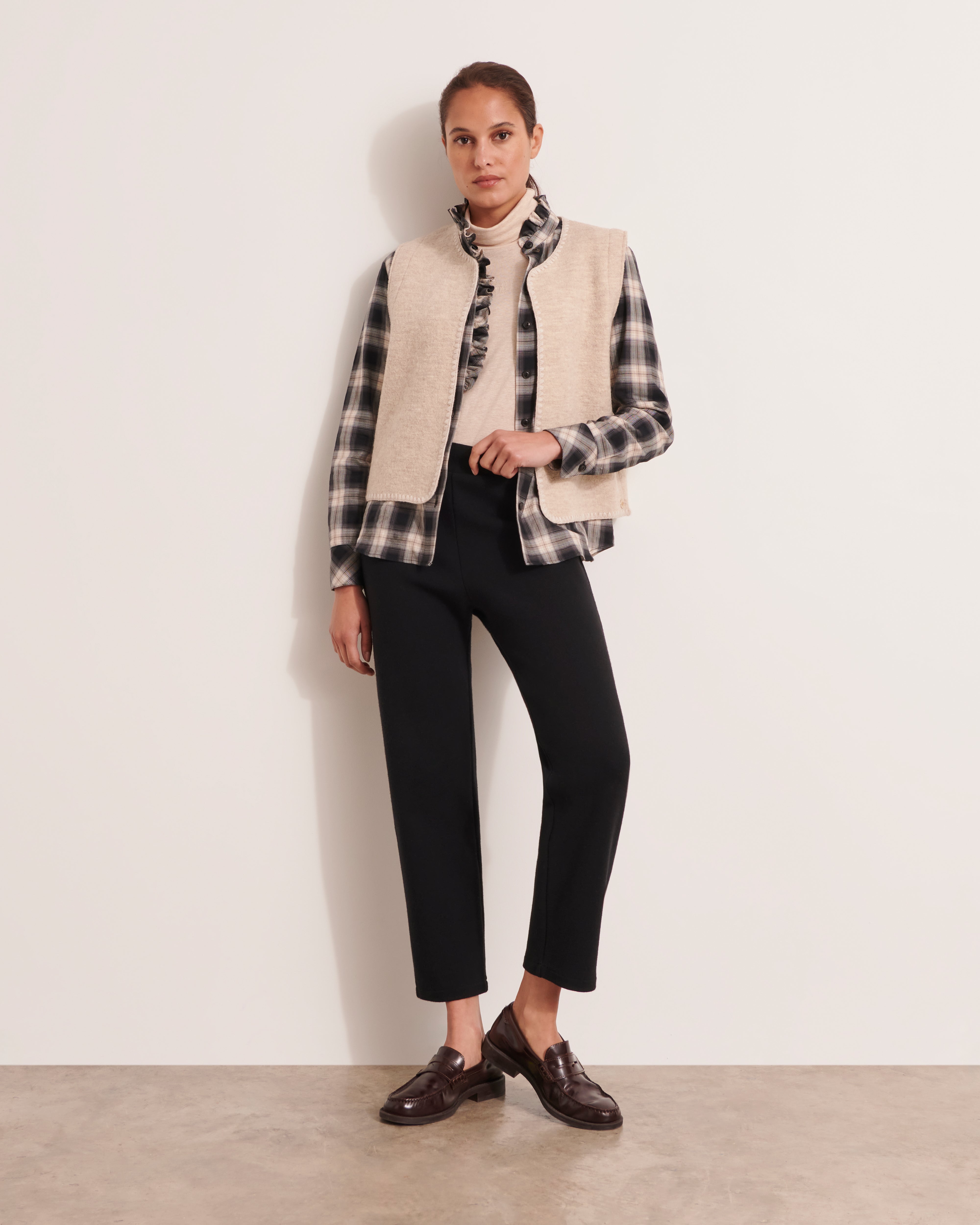 Pantalon 7/8e en maille YAO-W/12204/500