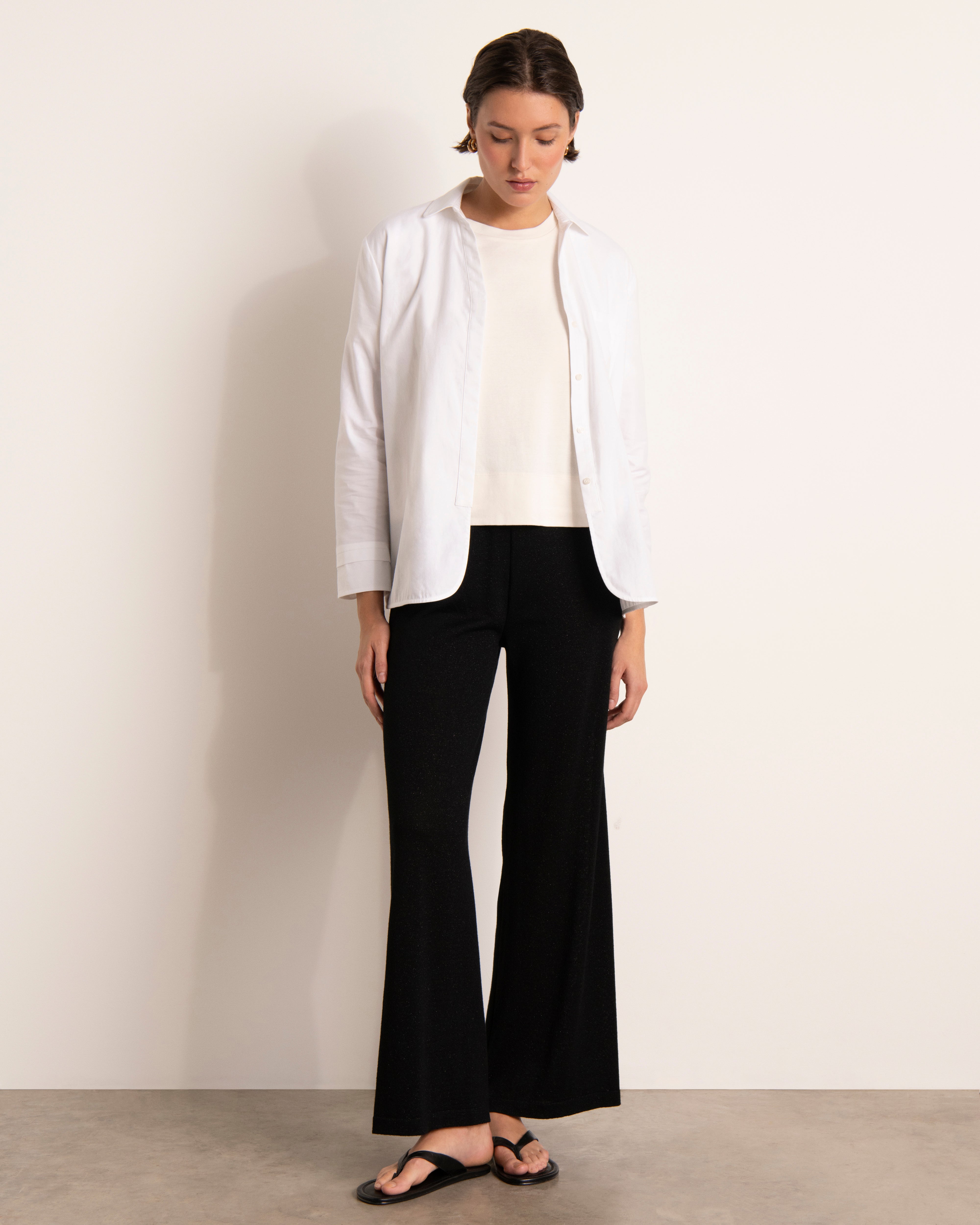 Pantalon large en maille jersey irisée YELLOW13/13157/921