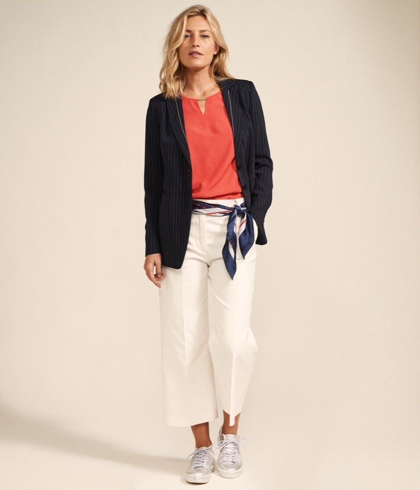 "Banker" striped blazer BLASTRIP/77050/317