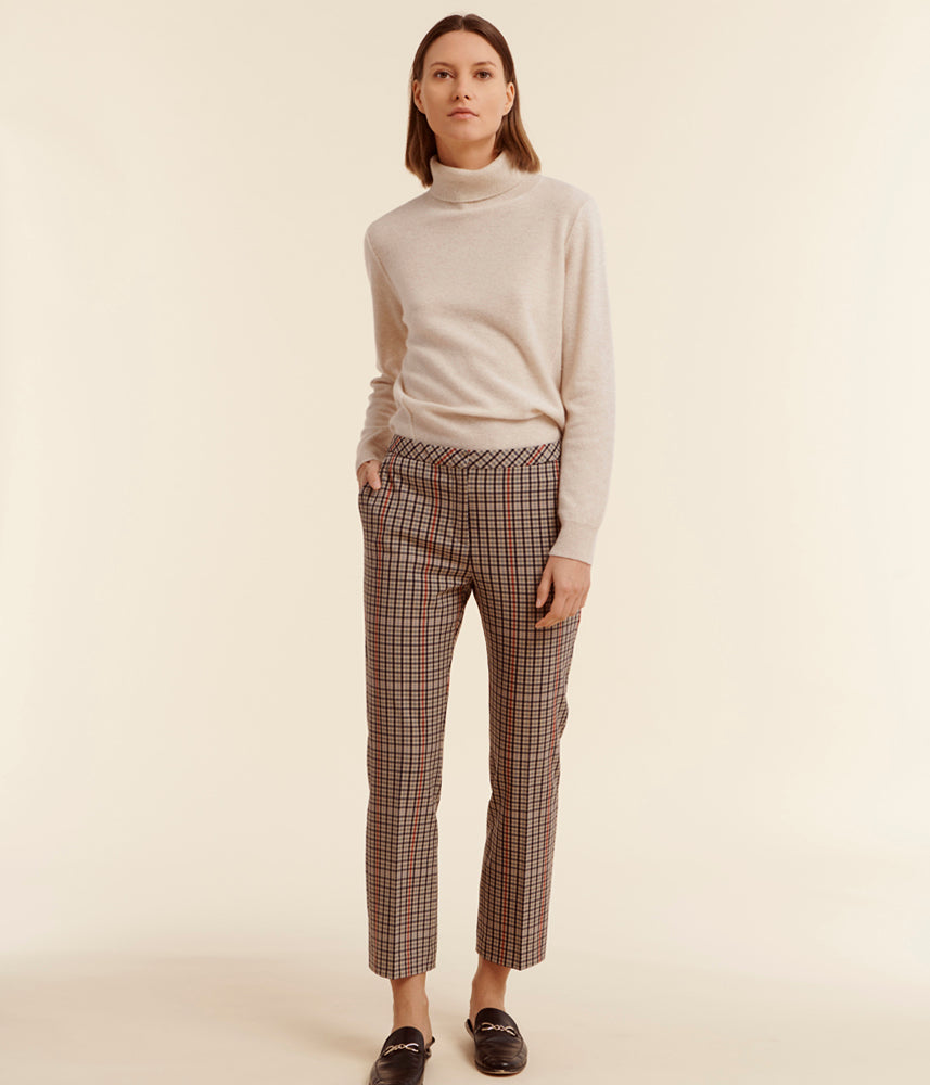 Pantalon en gabardine stretch écologique PADELTA/78094/538