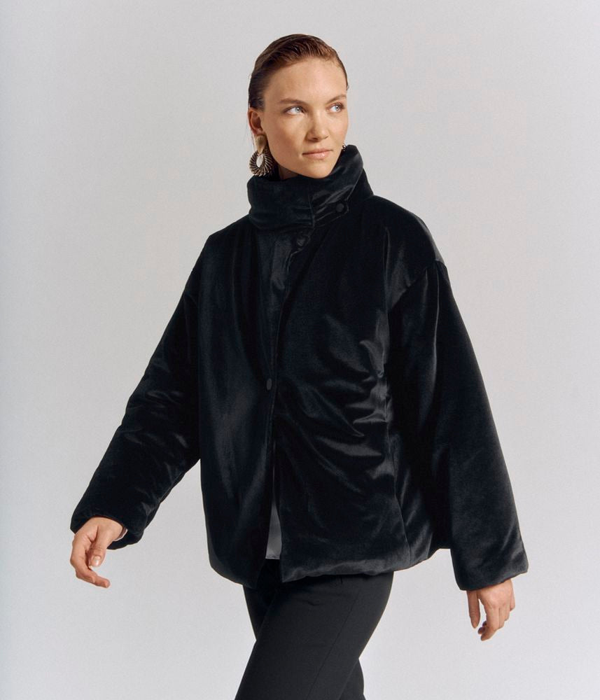 Veste boîte ouatinée MOSS-VELVET/78249/500