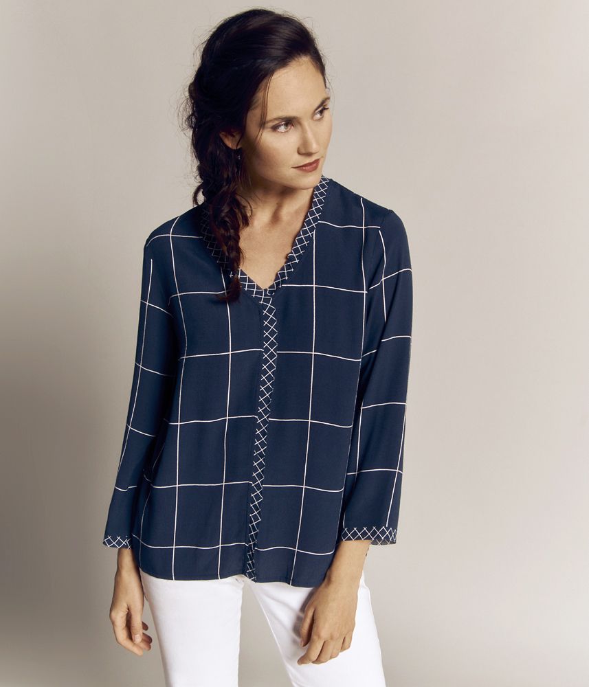 Blouse à carreaux CINDYLI/81289/636