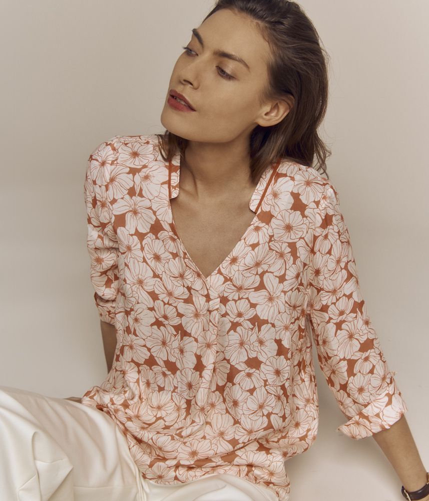 Blusa viscosa estampada CEFLORE/81165/580