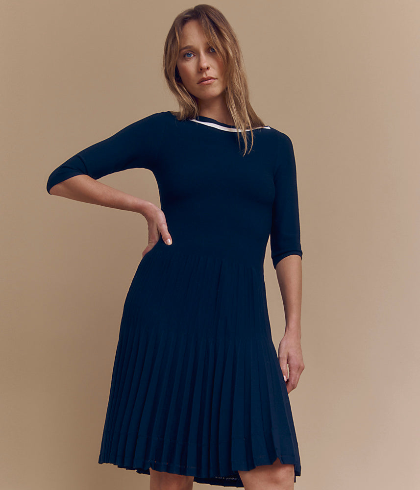 Viscose knit dress OLIANA/84116/886