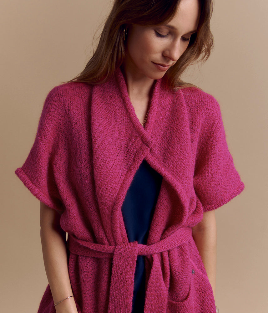 VIRTUELBIS/84265/416 mohair kimono jacket