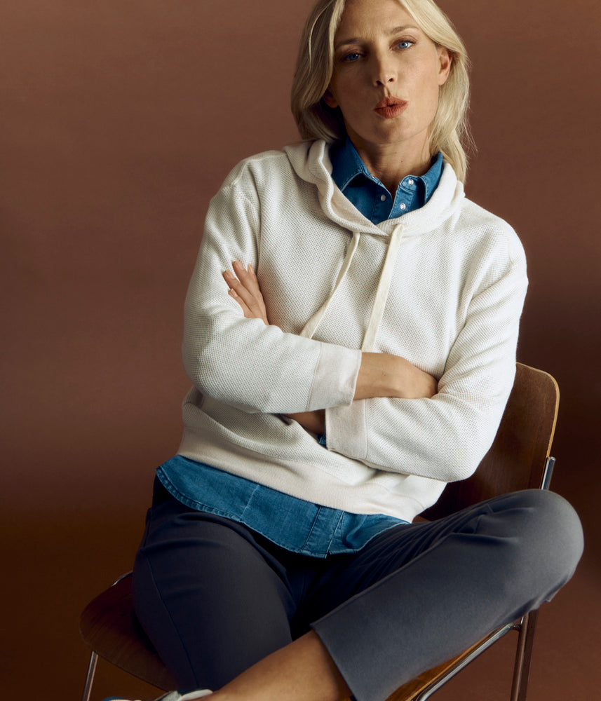 Pantalon 7/8ème en viscose et coton stretch PLUVIER84/84143/441