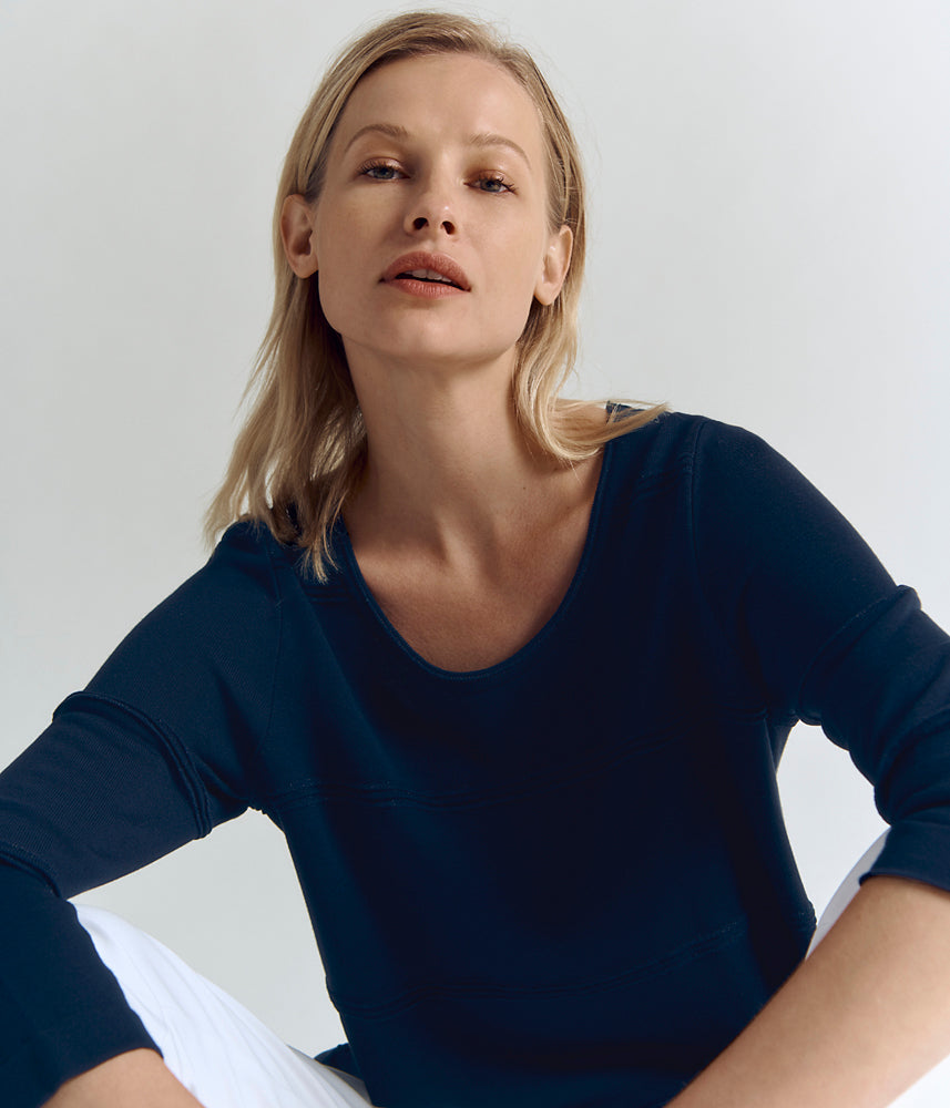 Pull maille en jersey écologique AGRES/83114/886