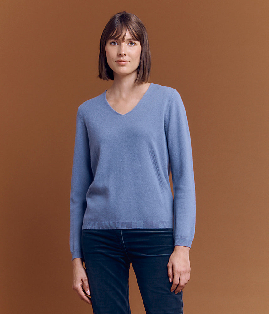 Jersey de punto de cachemir ALINETTE/84104/347