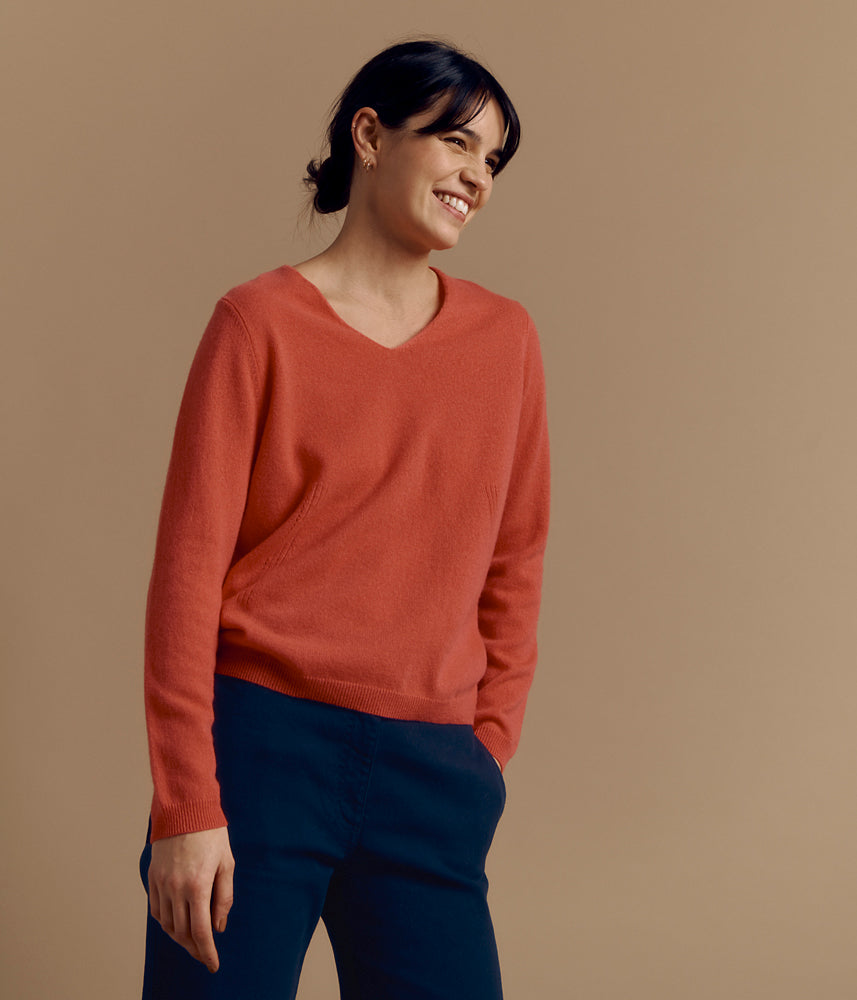 Knitted cashmere sweater ALINETTE/84104/393