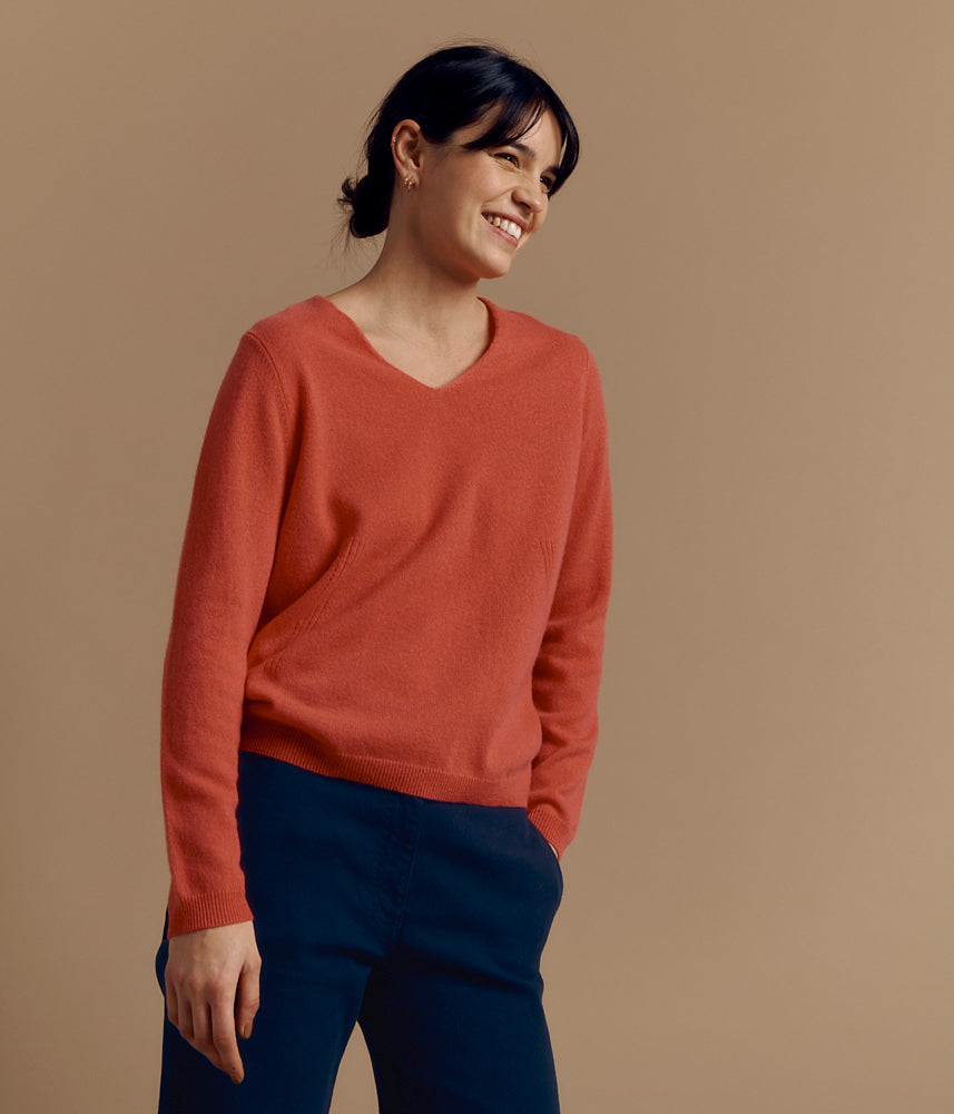 Pull maille en cachemire ALINETTE/84104/393