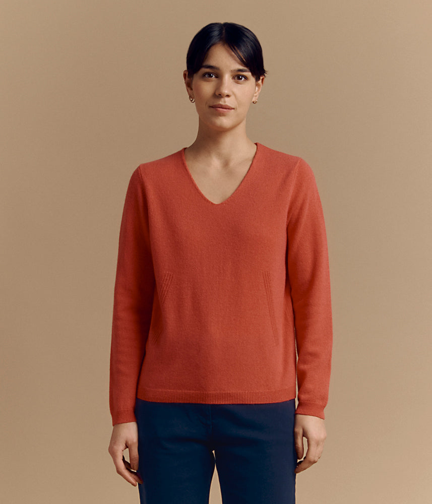 Knitted cashmere sweater ALINETTE/84104/393