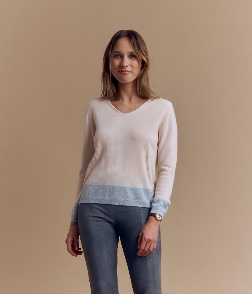 Jersey de punto de cachemir ALINETTE/84104/781