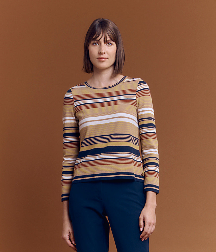 Striped knit sweater AOBA/84137/841