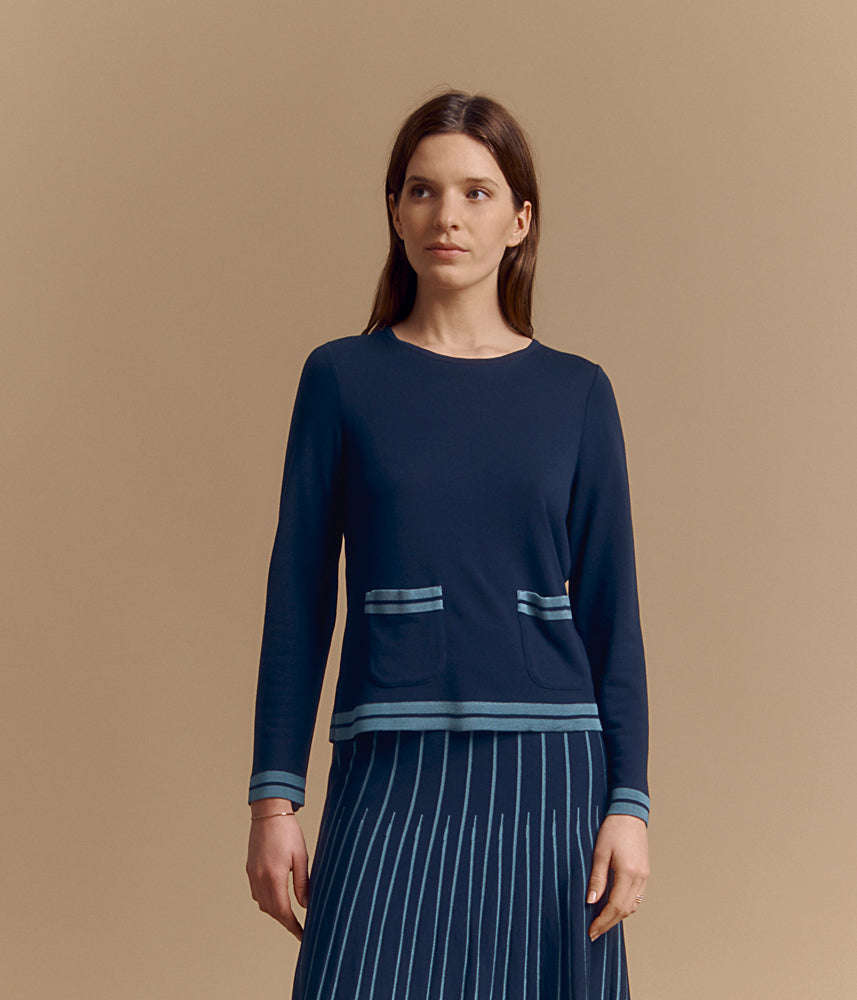 Pull boite maille ASTRE/84248/886