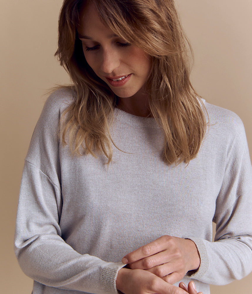 Oversized knitted sweater in Merino wool AUDEA/84015/781
