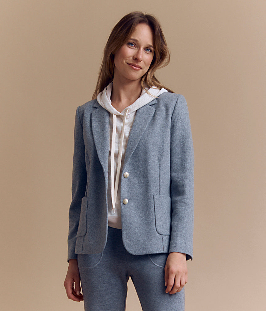 Blazer en laine bouillie BALKAN/84077/911