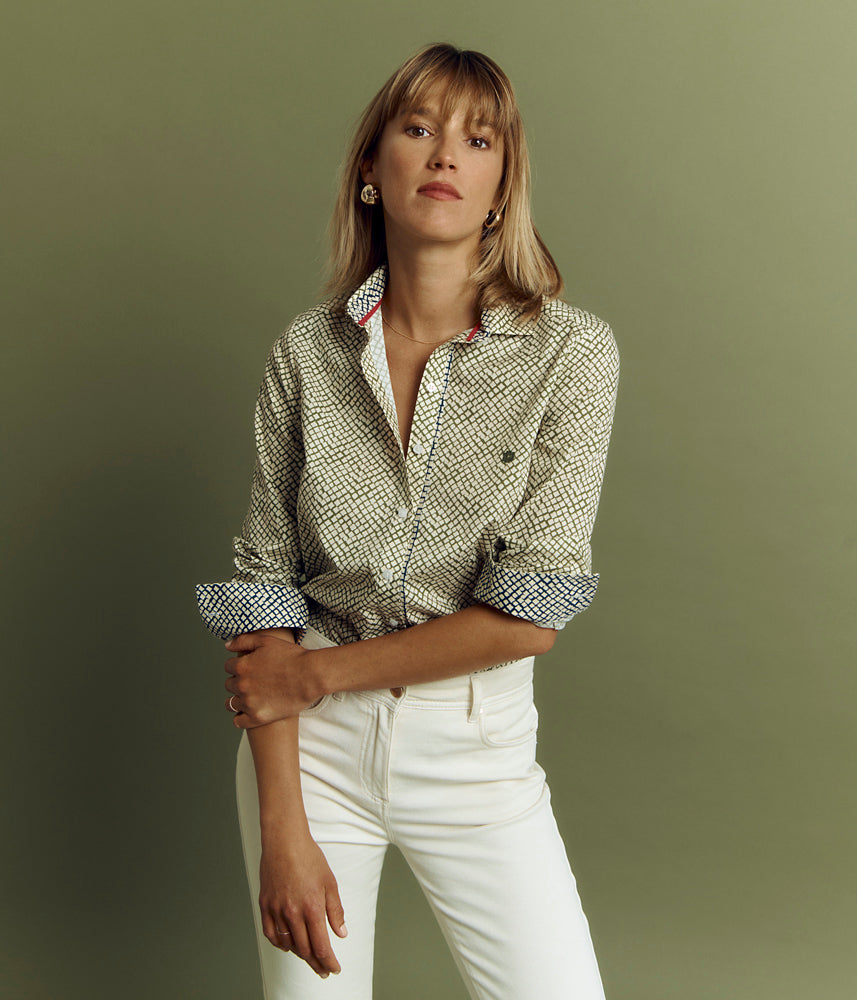 Cotton poplin blouse CAVAILLON/85017/551