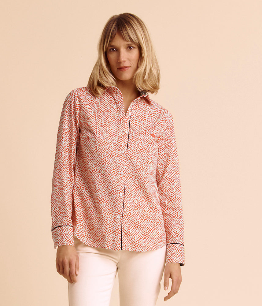 Cotton poplin blouse CAVAILLON/85017/580