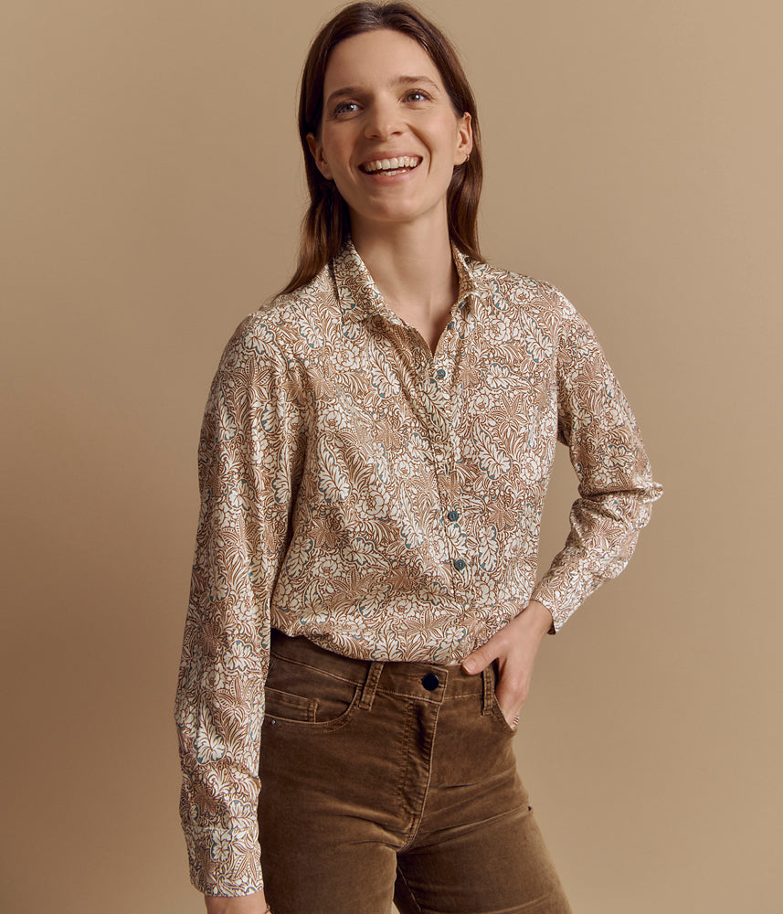 Cotton poplin blouse CHERBOURG/84213/631