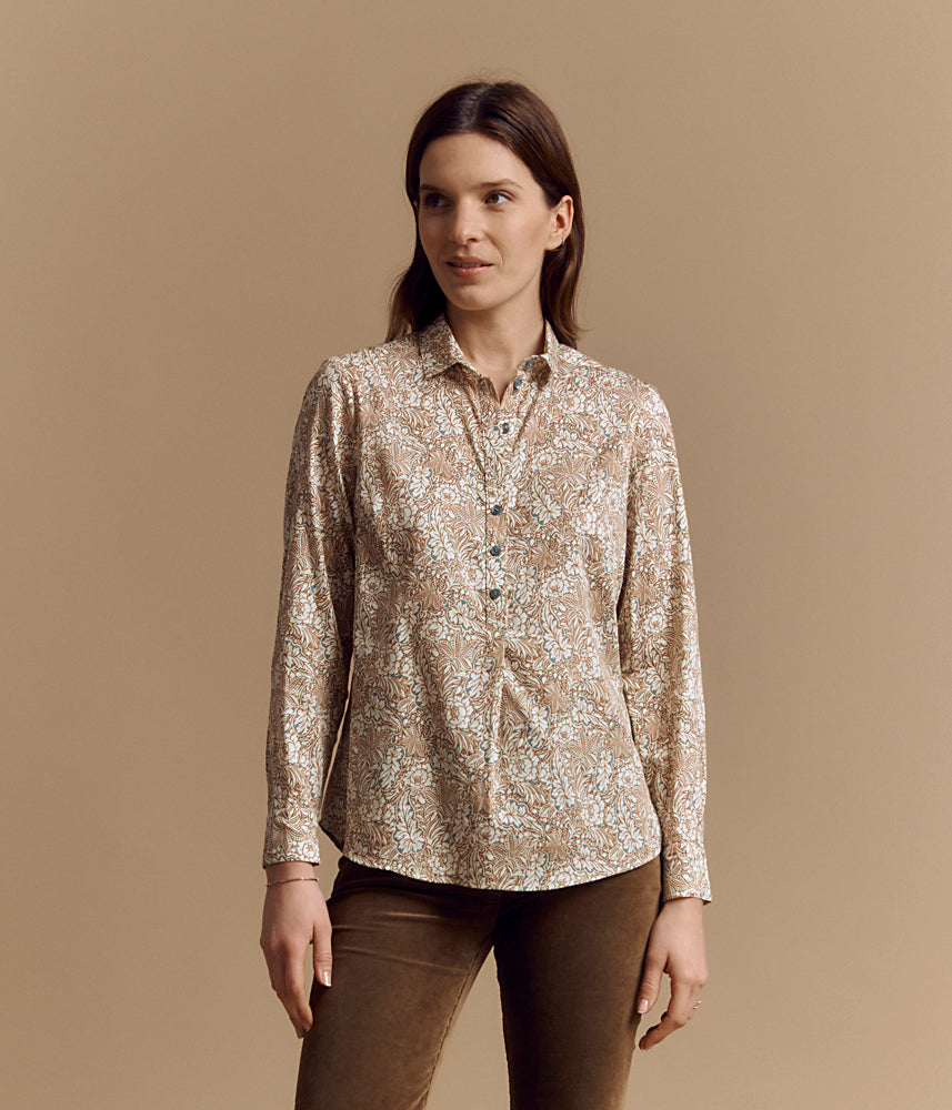 Cotton poplin blouse CHERBOURG/84213/631