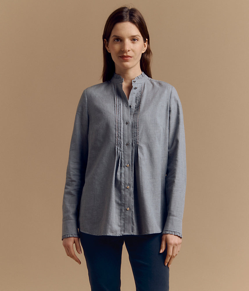 Cotton pleated shirt CHOUETTE/84262/425
