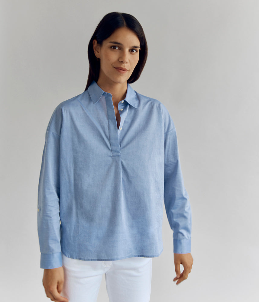 Camisa punta a punta algodón CIUMA/83077/265
