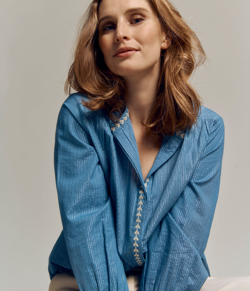 Cotton blouse CONSTANCE/82185/261