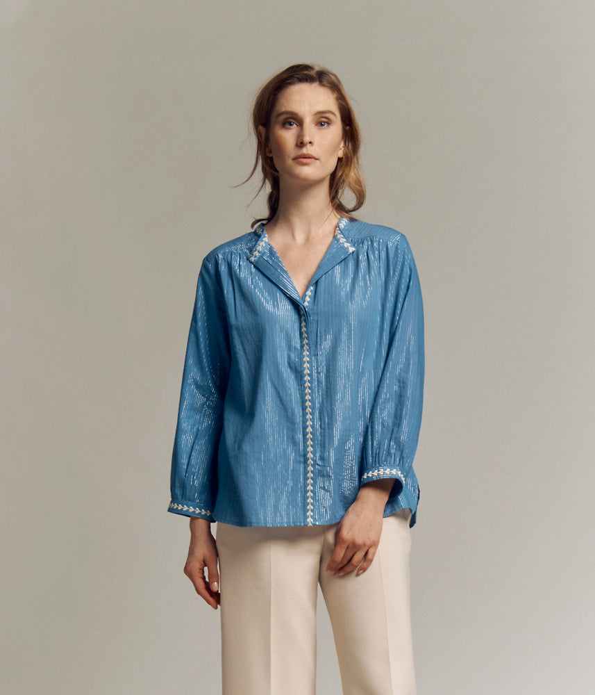 Cotton blouse CONSTANCE/82185/261