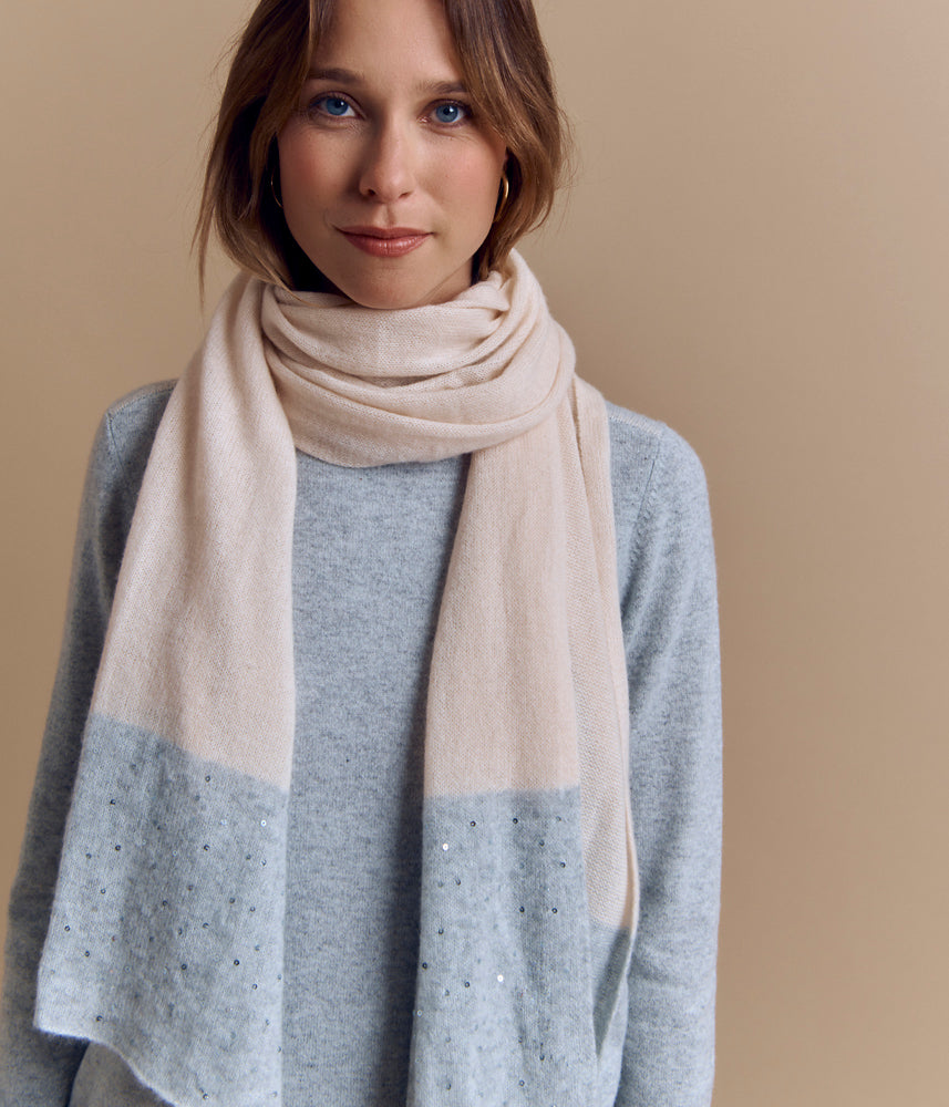 Cashmere knit scarf EMELINETTE/84107/781