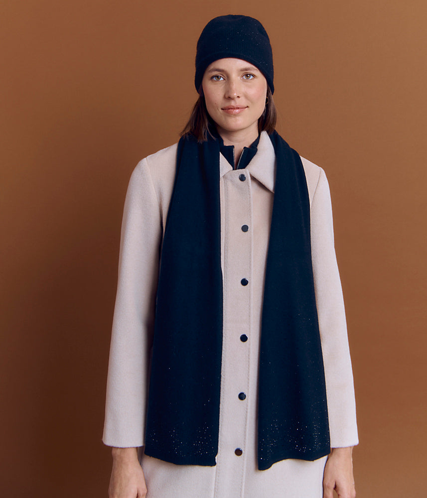 Wool and cashmere knit scarf EQUINOXE/84272/500