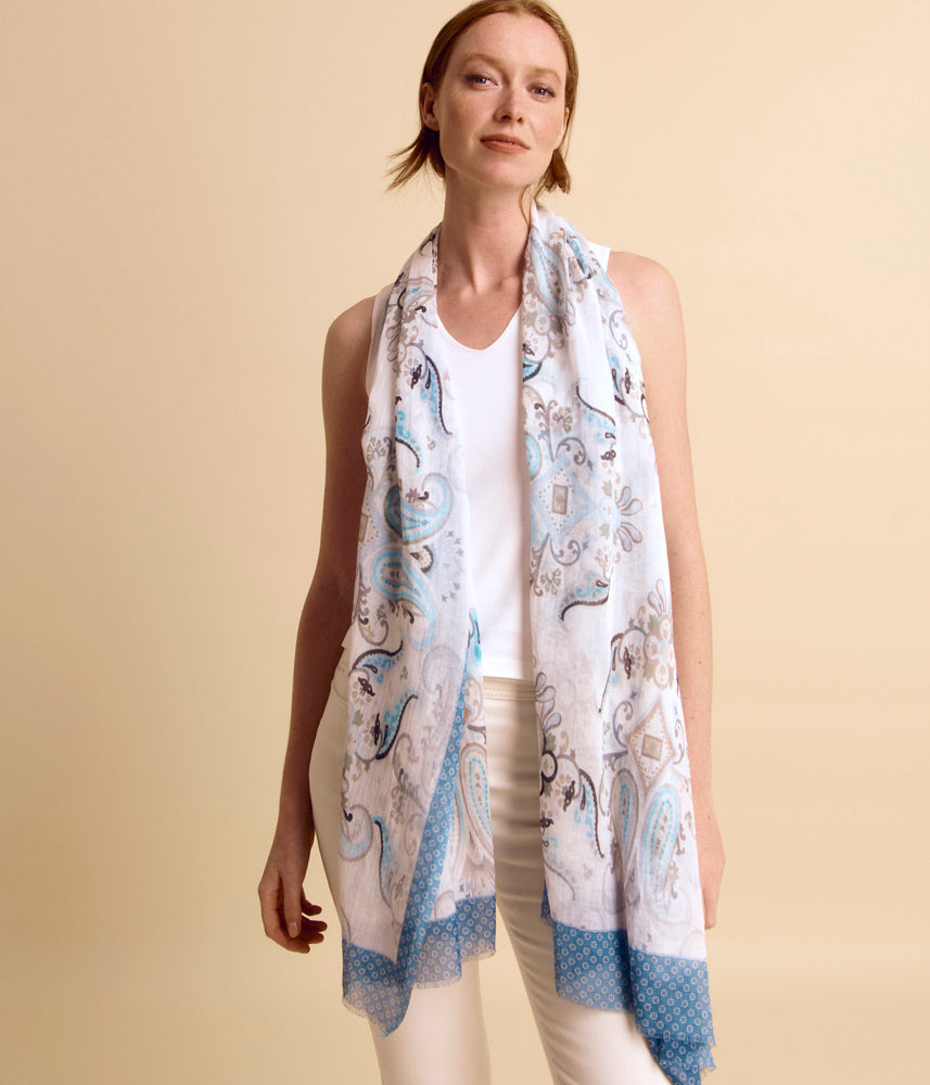 Cashmere printed stole ESPERANCE/85321/630