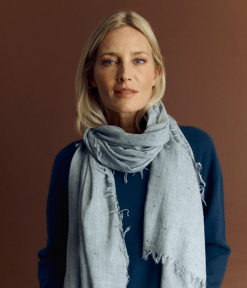 Cashmere and modal scarf ESTRELLA/84194/425