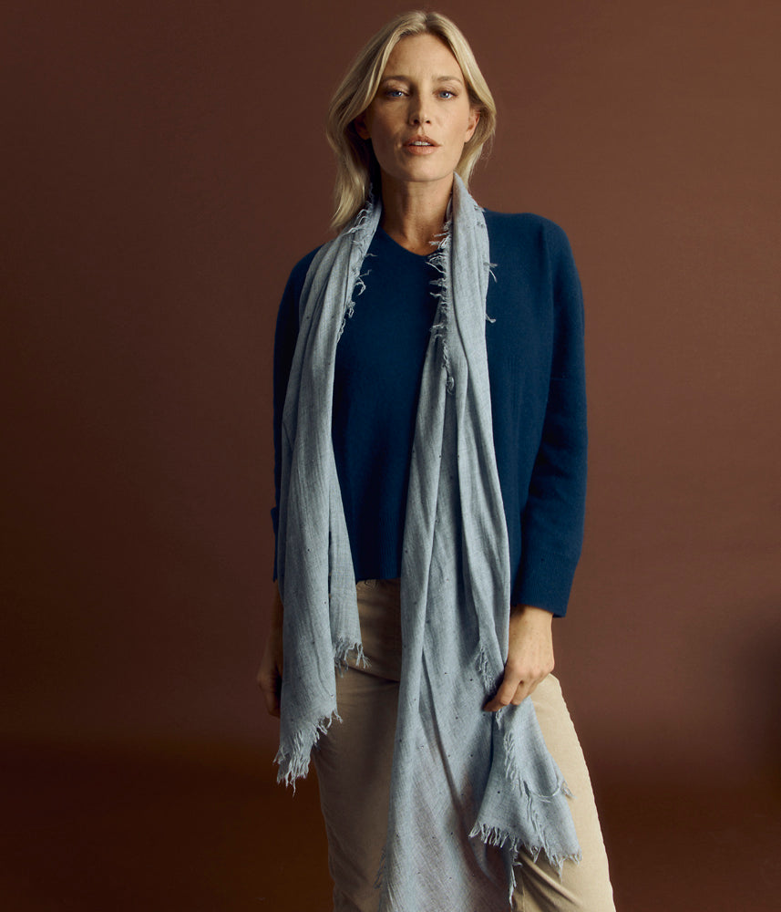 Cashmere and modal scarf ESTRELLA/84194/425