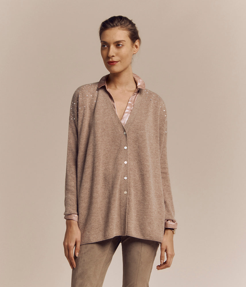 Chaleco de punto suelto GILISTRASS/82164/013