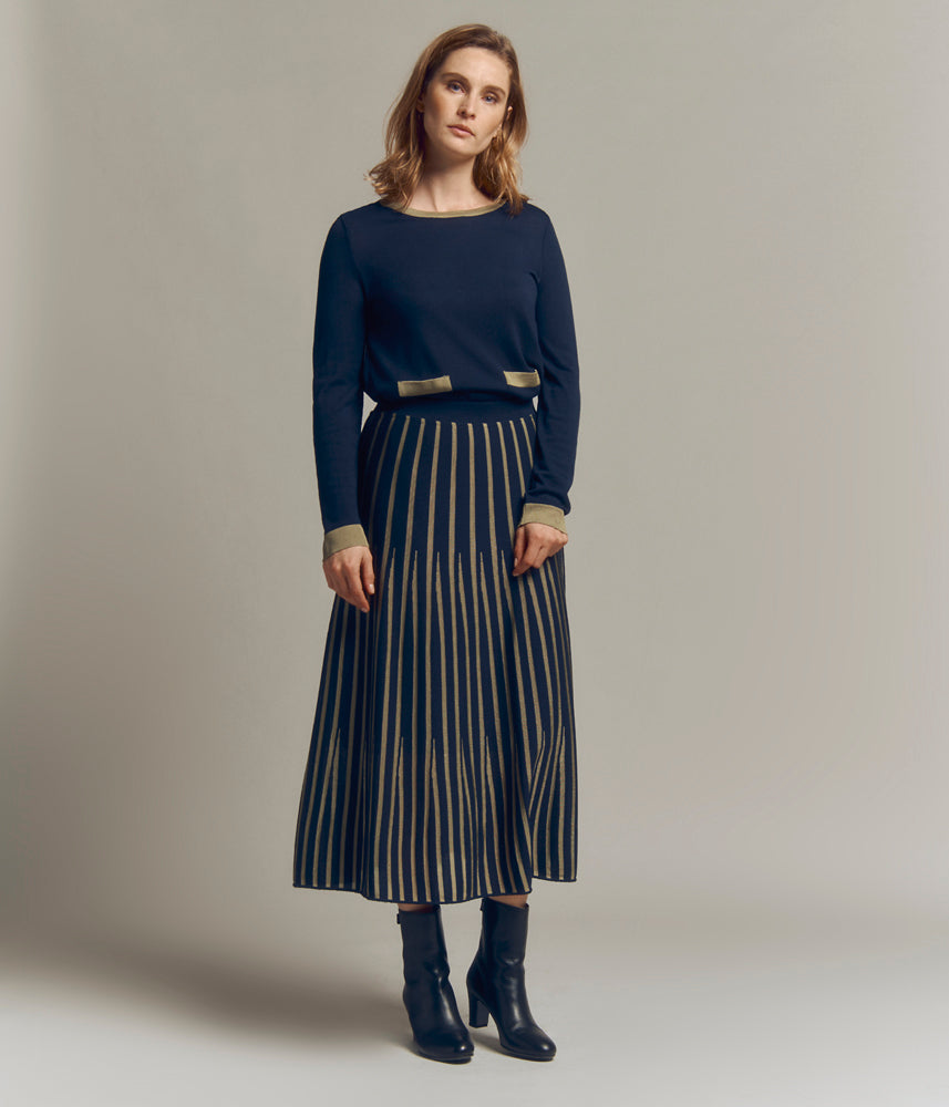 Ecological arrow knit skirt IMPAIR/82068/886