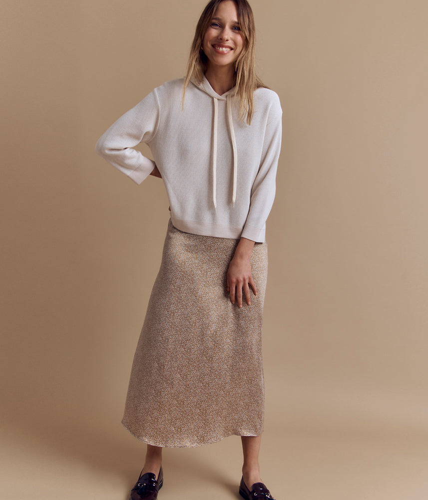 Mid-length cupro skirt JULIANA/84273/533
