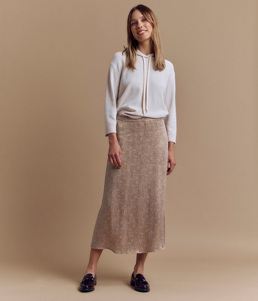 Mid-length cupro skirt JULIANA/84273/533