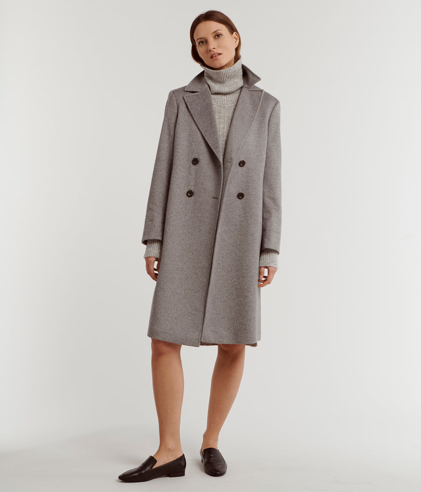Overcoat short and silky hair MAGDA/78033/423